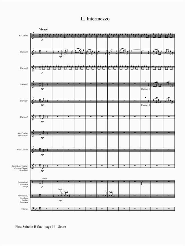 First Suite In E-Flat, Op. 28, No.1