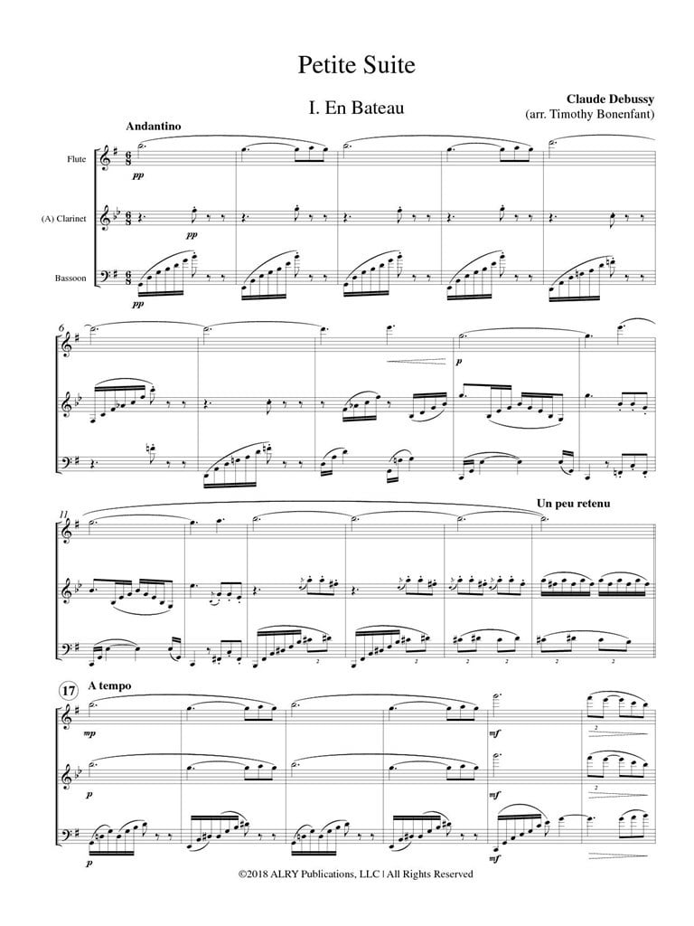 Petite Suite for Flute, Clarinet and Bassoon