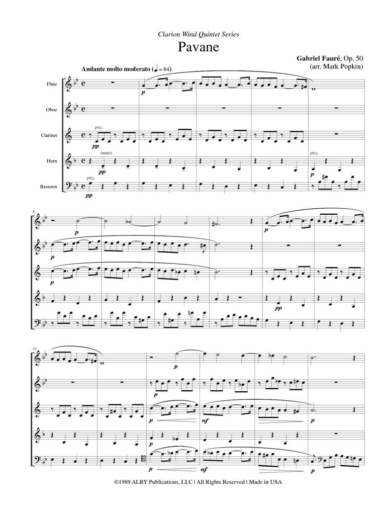 Pavane, Opus 50