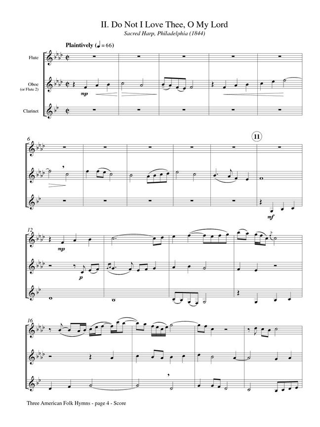 Three American Folk Hymns