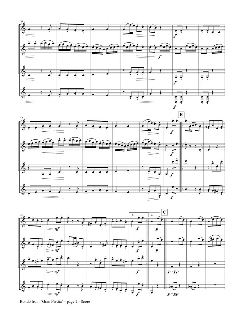 Rondo From Gran Partita
