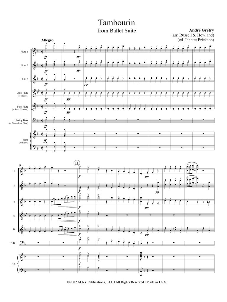 Tambourin From Ballet Suite