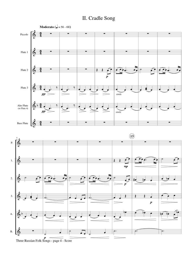 Three Russian Folk Songs