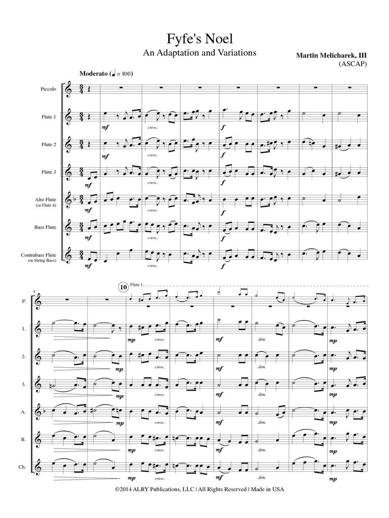 FyfeS Noel For Flute Choir