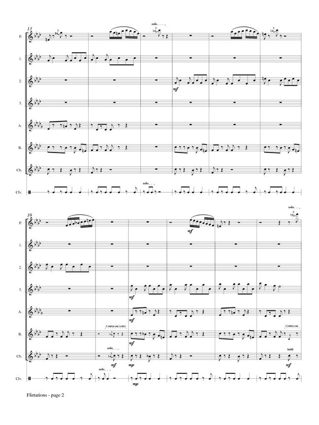Flirtations for Flute Choir