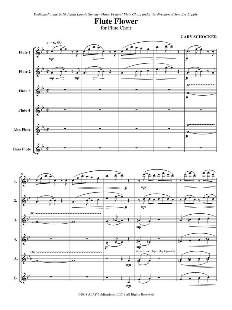 Flute Flower for Flute Choir