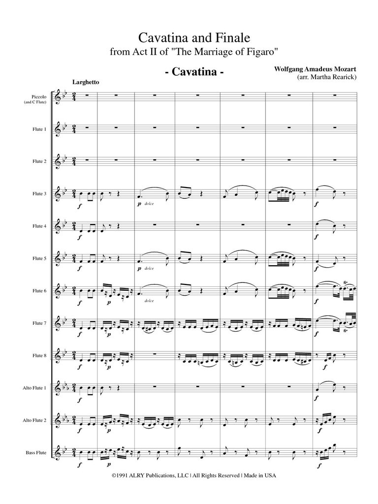 The Marriage Of Figaro: Cavatina and Finale