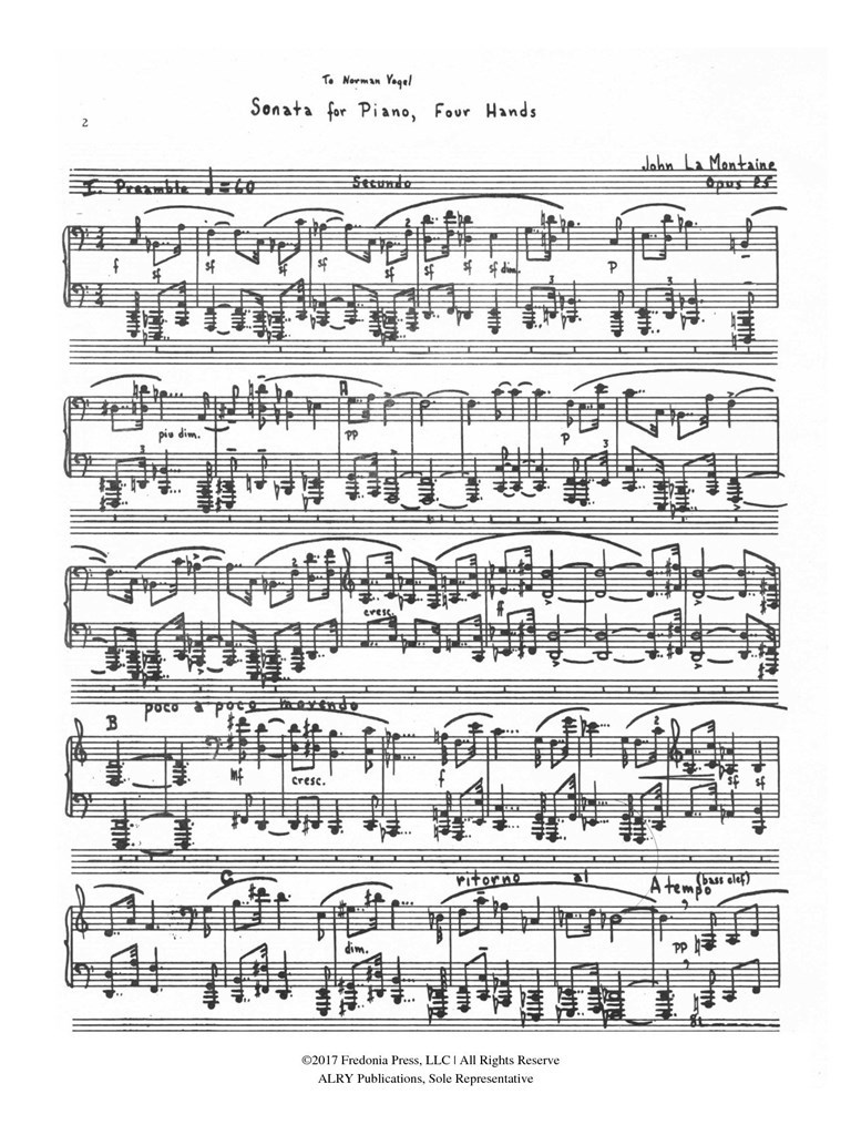 Sonata for Piano, Four Hands, Op. 25
