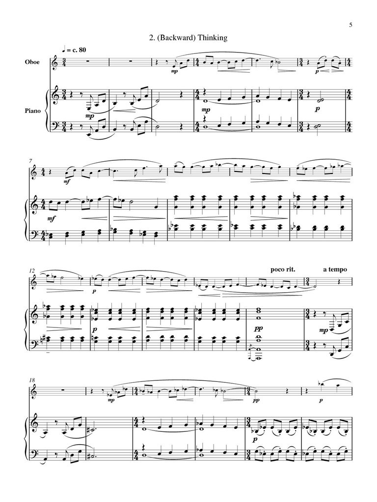 Snark for Oboe and Piano