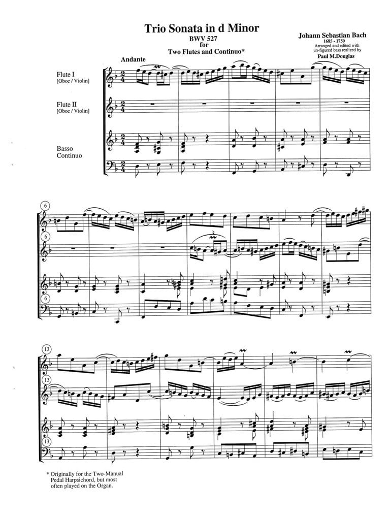 Six Trio Sonates, Vol. II