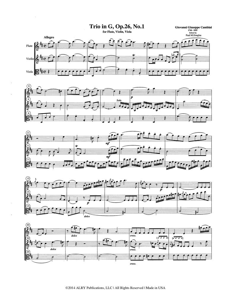 Trios, Op. 26, Nos. 1-3