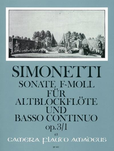 Sonata F Minor Op3/1