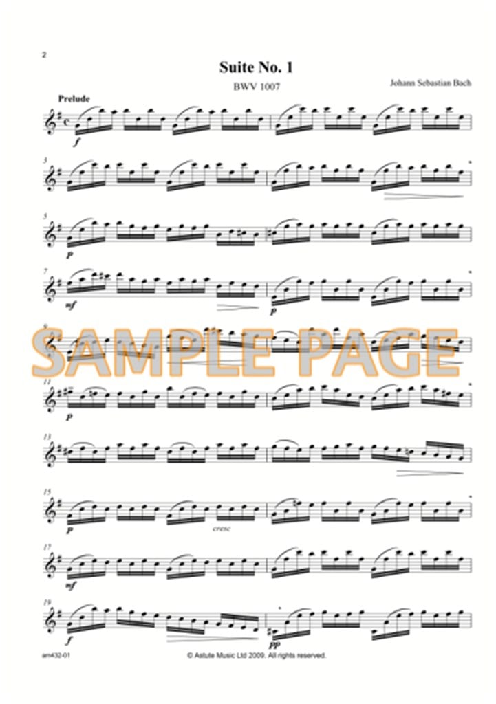 Suites No. 1 BWV 1007 and No. 2 BWV 1008