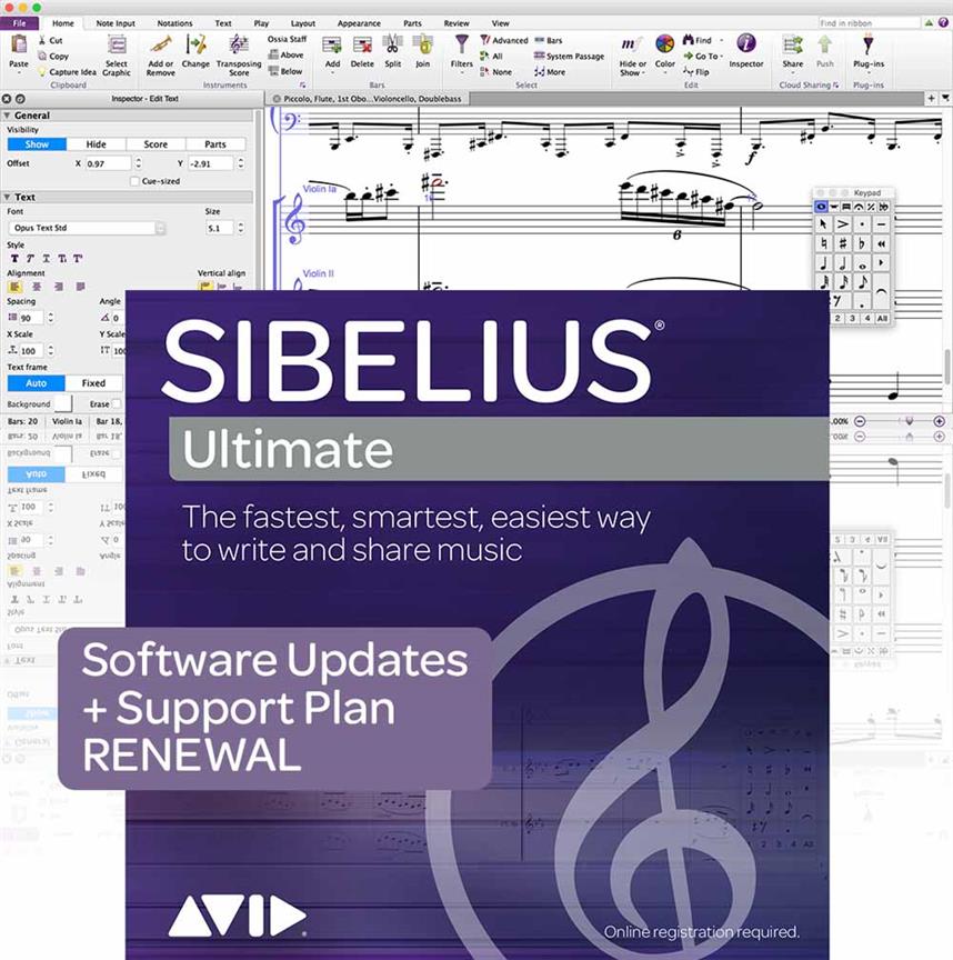 Sibelius Ult Support Renewal (ESD) 3 year