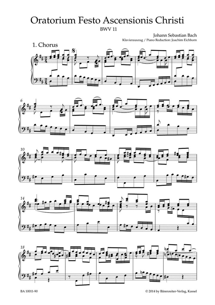 Ascension Oratorio BWV 11