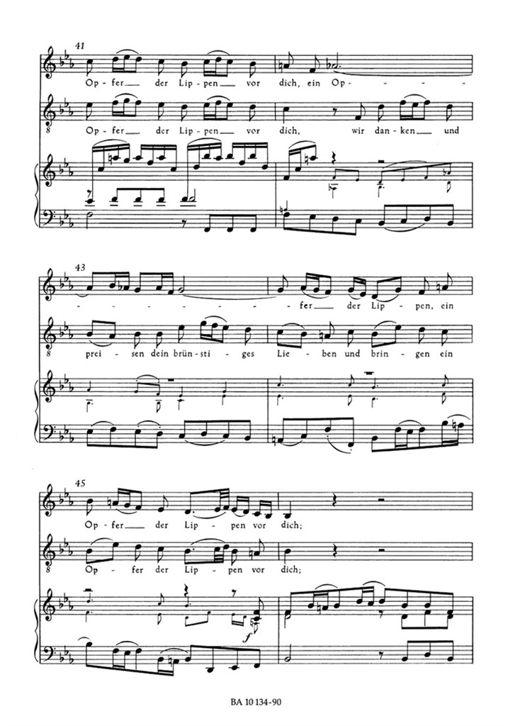 Kantate 134 Ein Herz Das