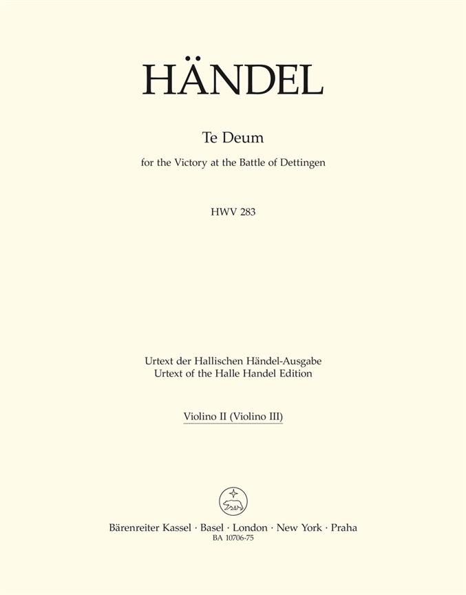 Te Deum for the Victory at the Battle of Dettingen