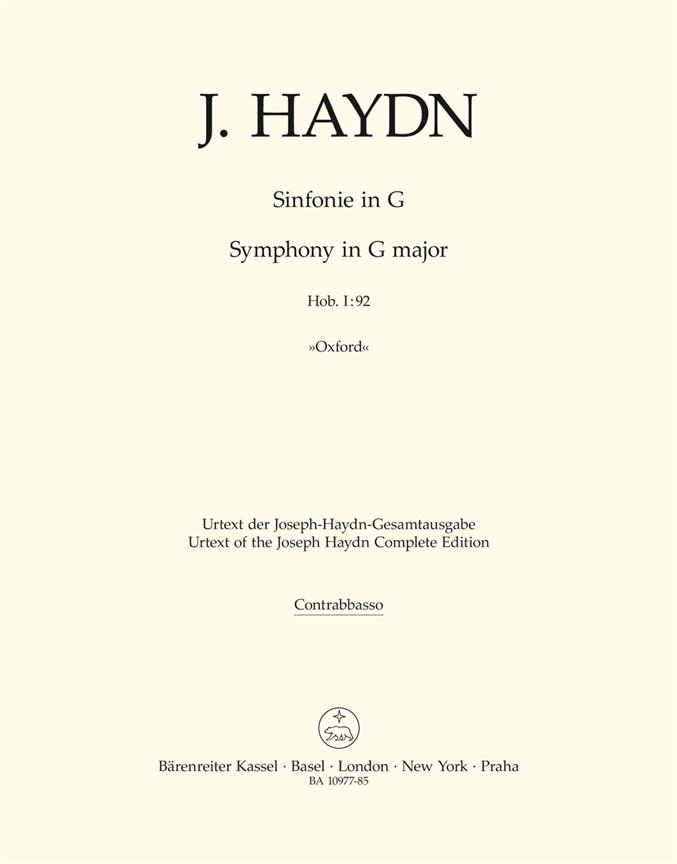 Symphony in G major Hob. I:92 "Oxford"