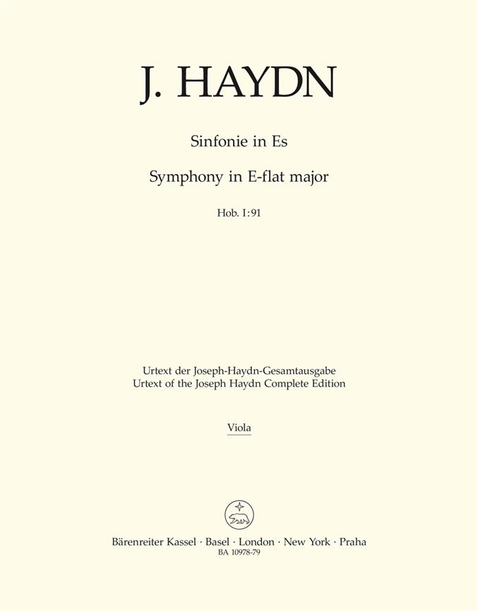 Symphony in Eb major Hob. I:91