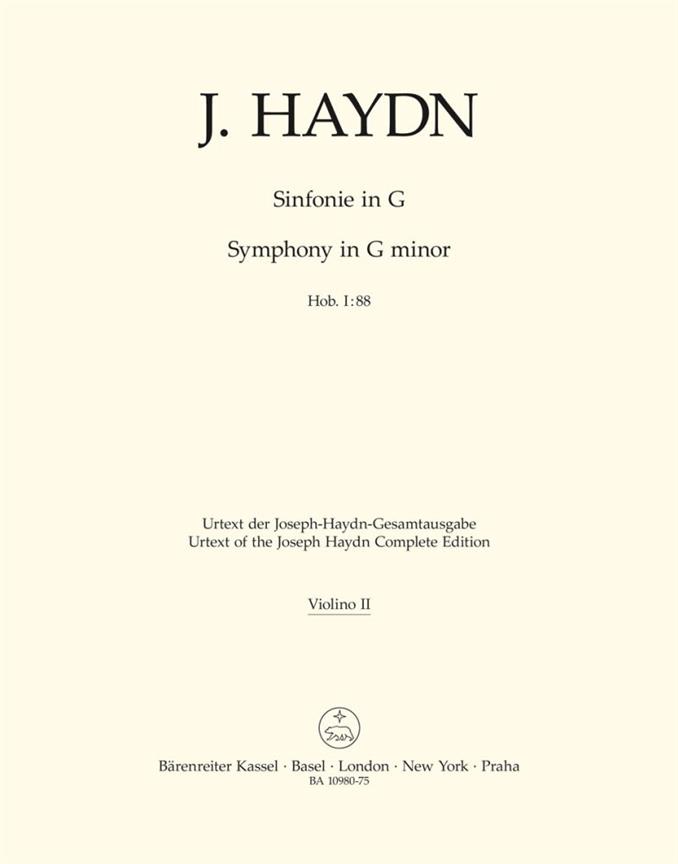 Symphony in G major No. 88