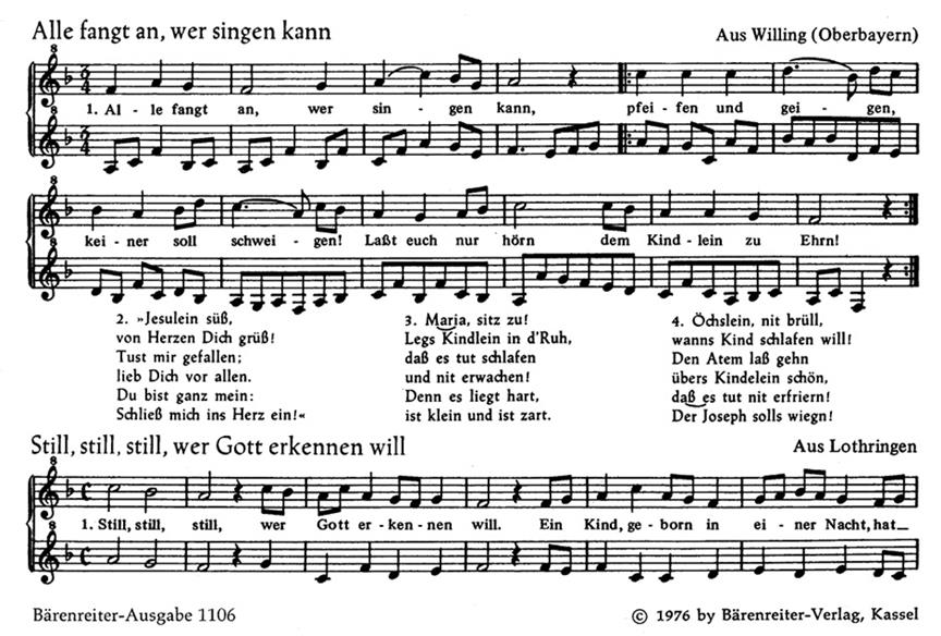 Kleines Hirtenbuechel auf die Weihnacht