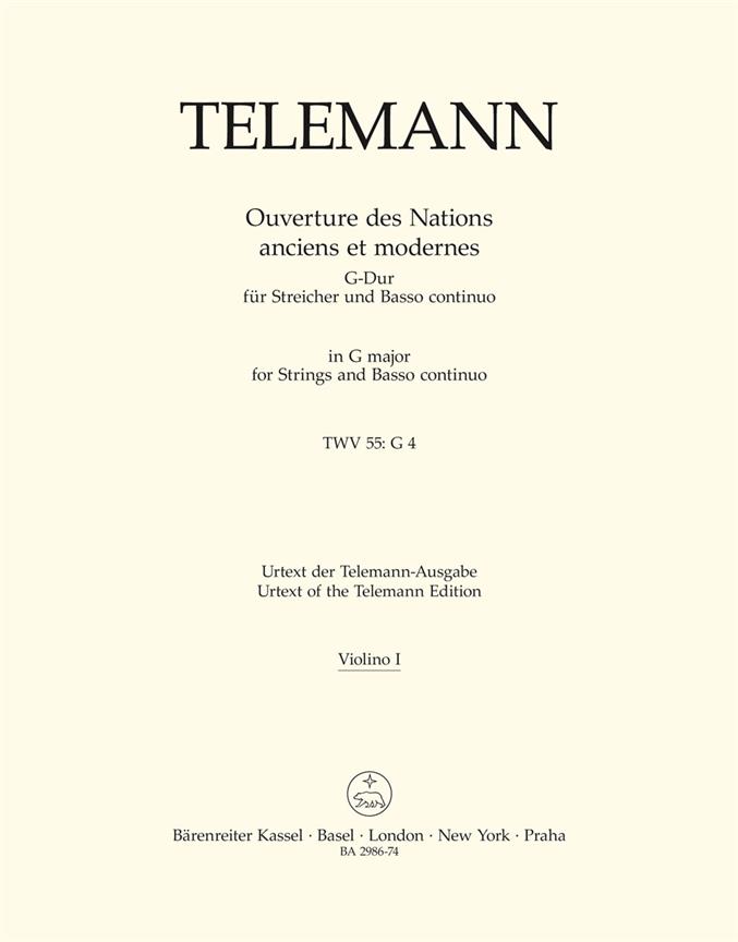 Ouverture des Nations anciens et modernes