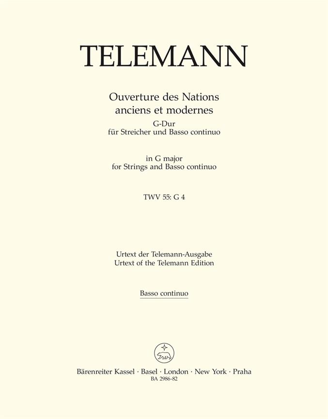 Ouverture des Nations anciens et modernes