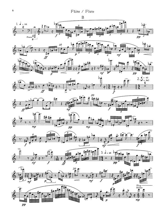 Flotenstuck neunphasig for Flute and Piano op. 171