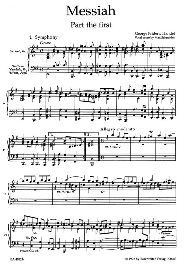 Messiah HWV56 (English)