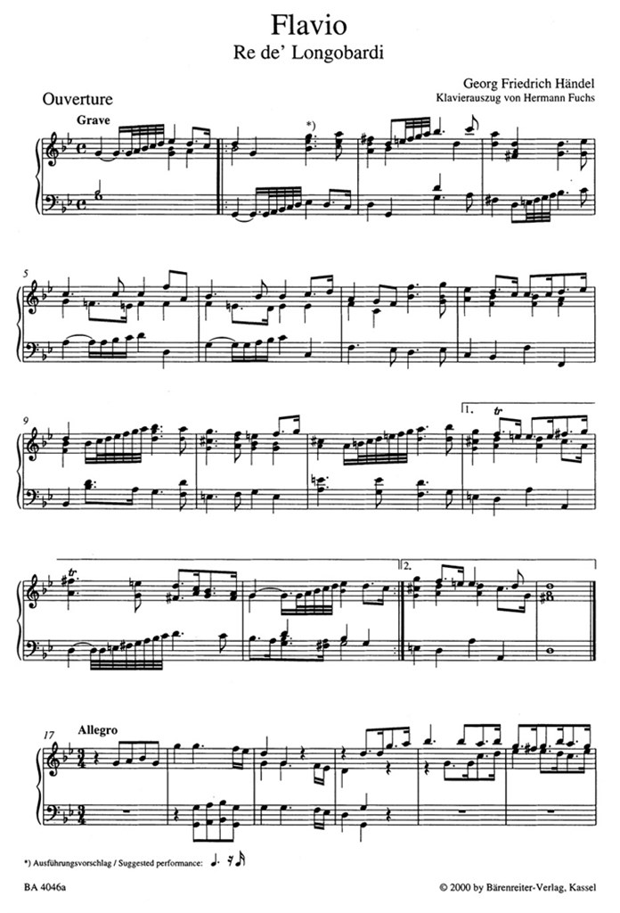 Flavio Re Dei Longobardi Hwv 16