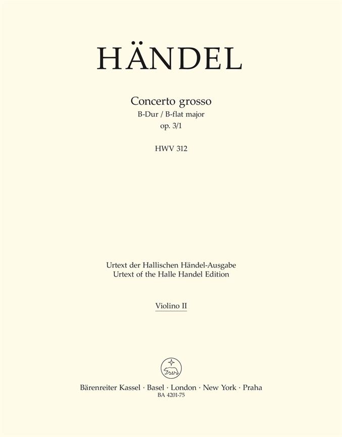 Concerto grosso in Bb major Op.3/2 (HWV 313)