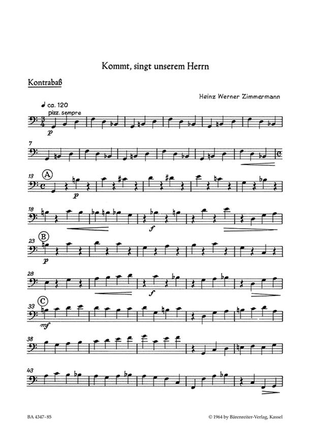 Kommt, singt unserem Herrn