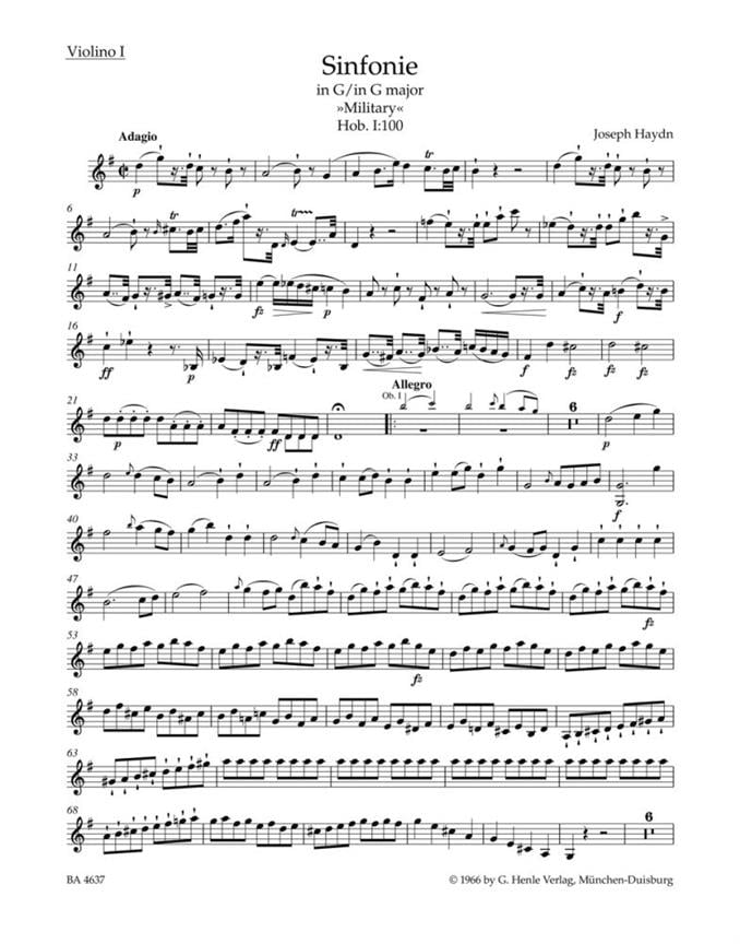 Symphony in G major No. 100