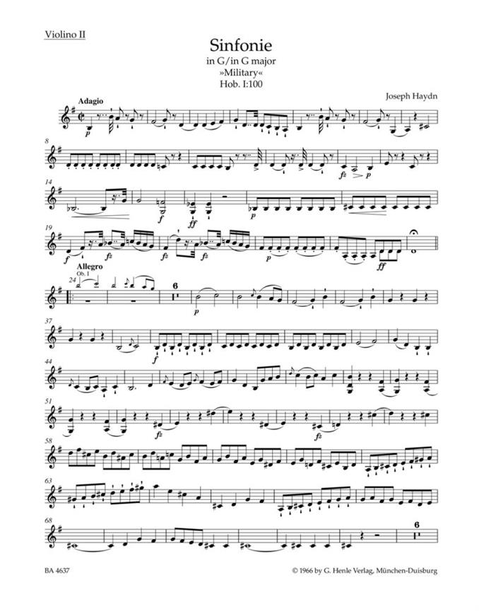 Symphony in G major No. 100