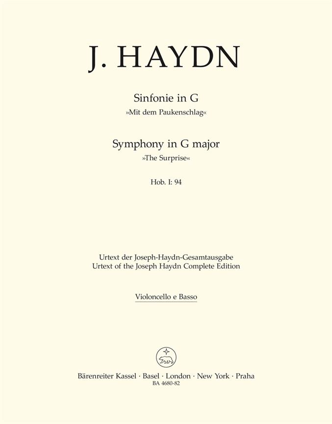 Symphony in G major No. 94 Hob. I:94 The Surprise
