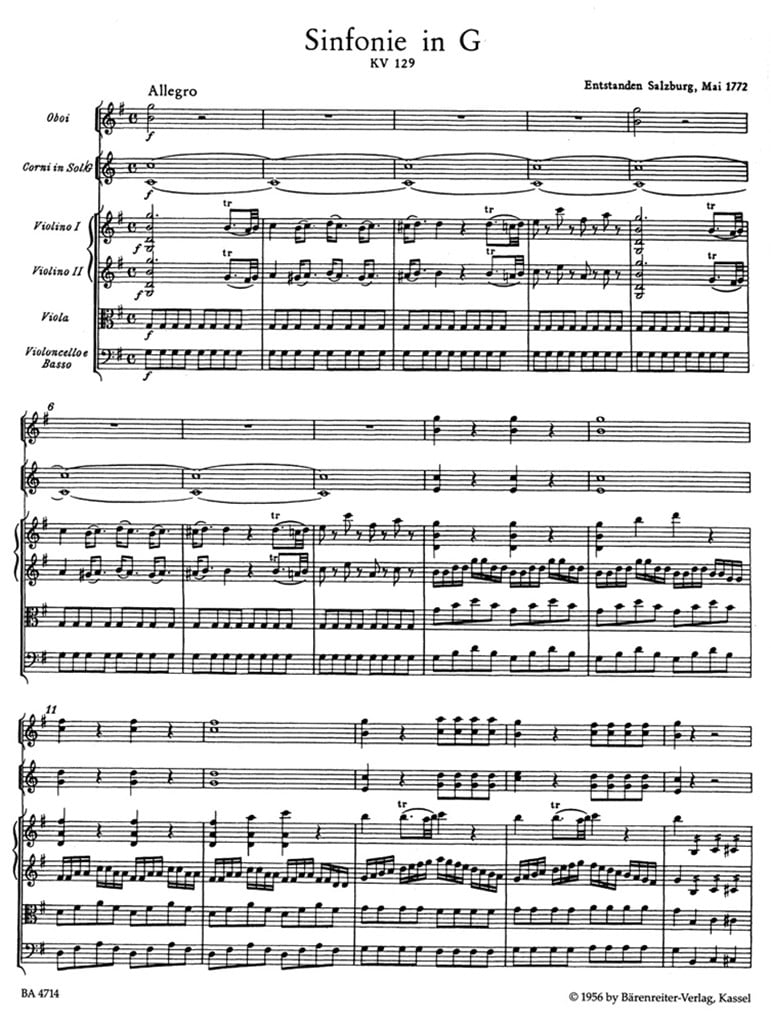Symphony in G Major No. 17