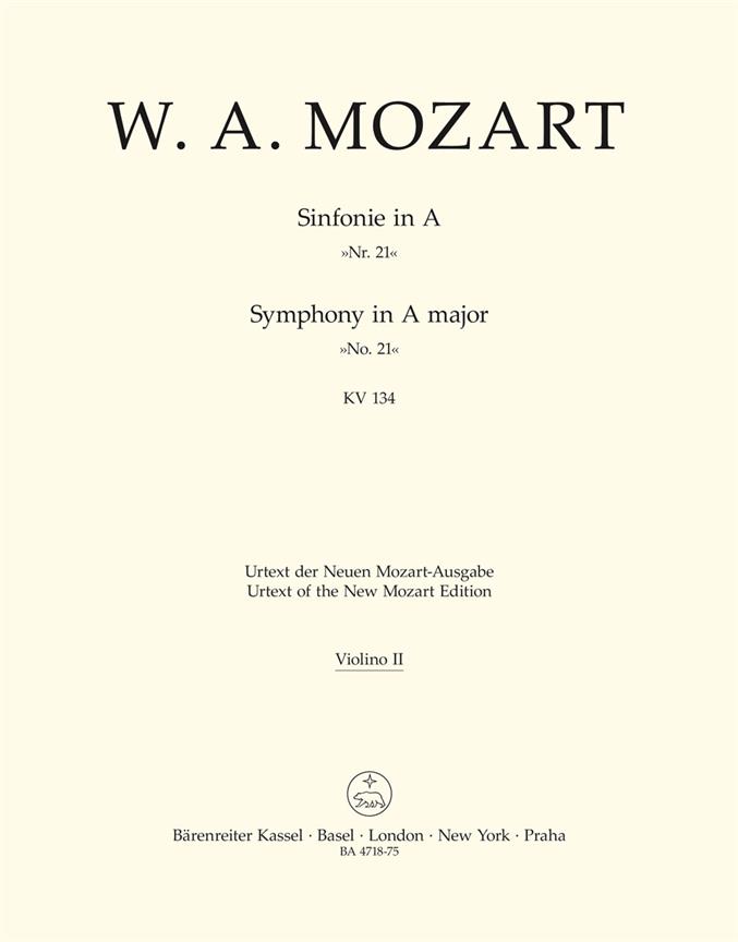 Symphony in A Major No. 21