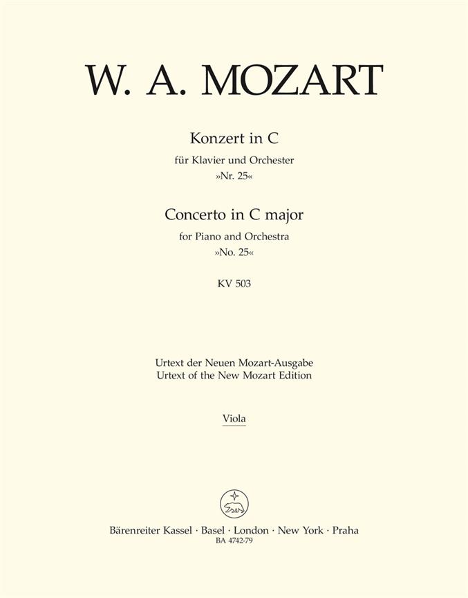 Concerto for Piano No. 25 in C major