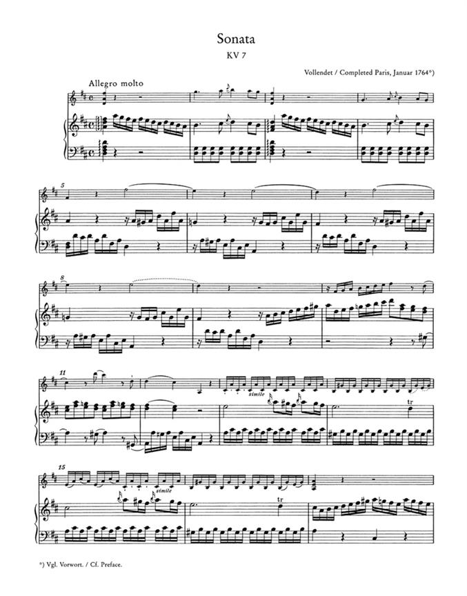 Four Sonatas for Piano (Harpsichord) and Violin