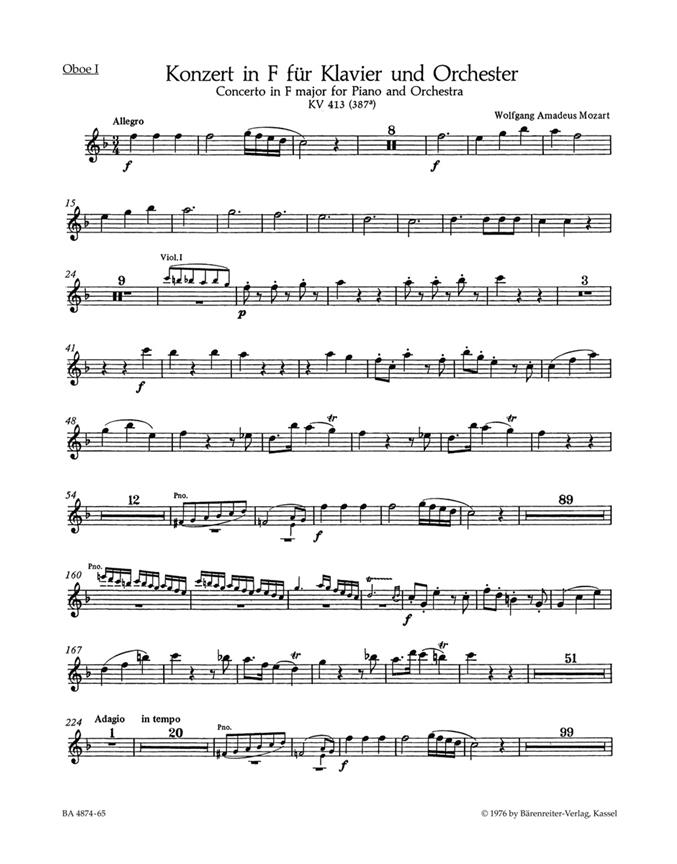 Concerto No. 11 in F major K. 413