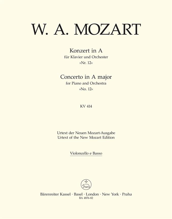 Concerto for Piano and Orchestra No. 12 in A major K. 414