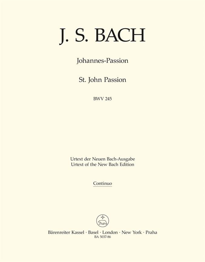Johannes-Passion (St. John Passion) BWV 245