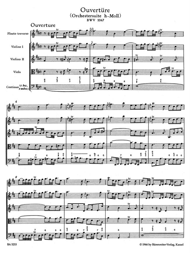 Orchestral Suite (Overture) B minor BWV 1067