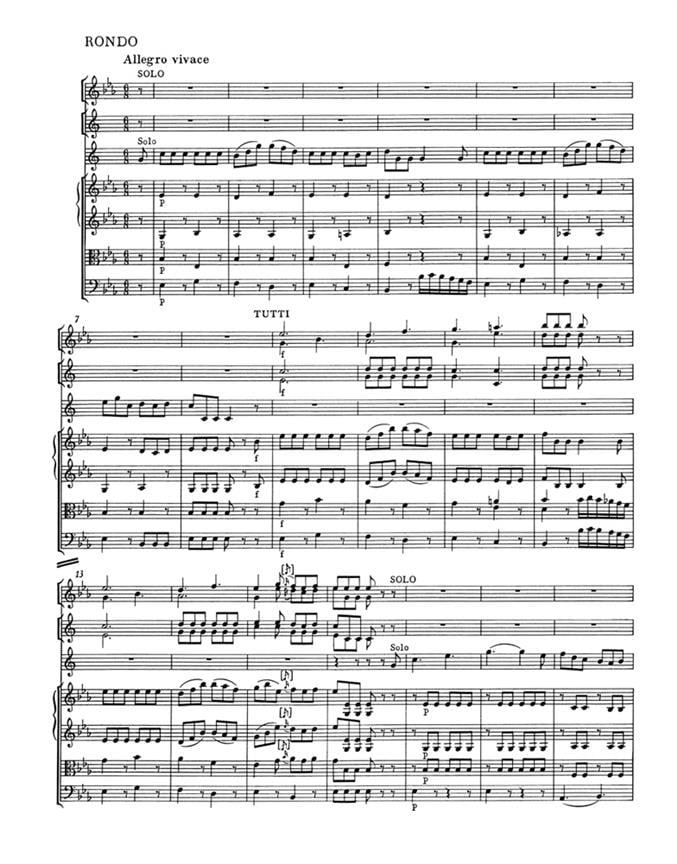 Horn Concerto 4 E flat K495 Full Score