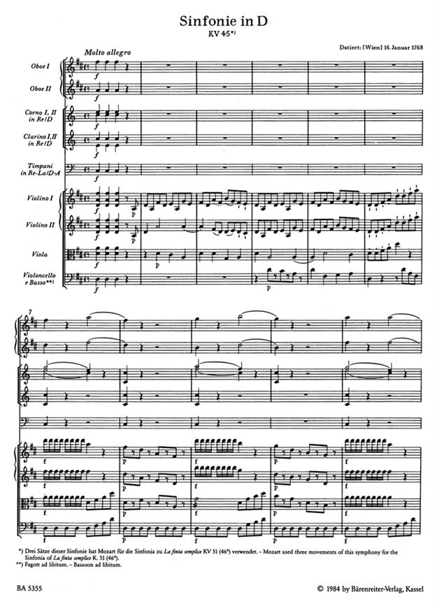 Symphony in D Major No. 7