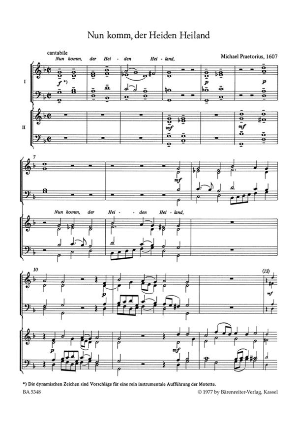 Nun komm, der Heiden Heiland -In dulci jubilo
