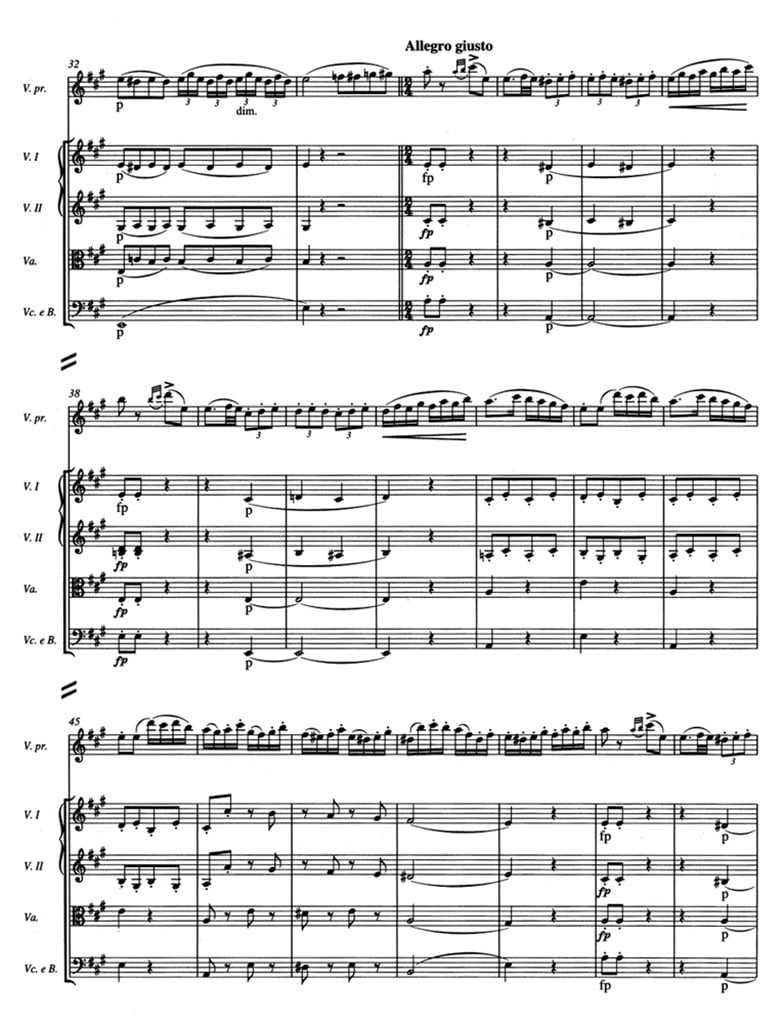 Rondo for Violin and Strings A Major D 438