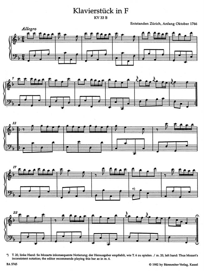 Einzelstuecke for Piano
