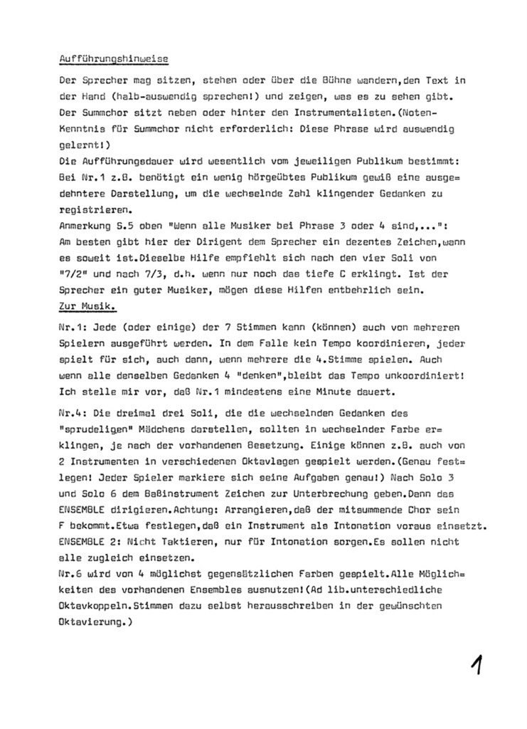 Hortheater 2: Klingende Gedanken