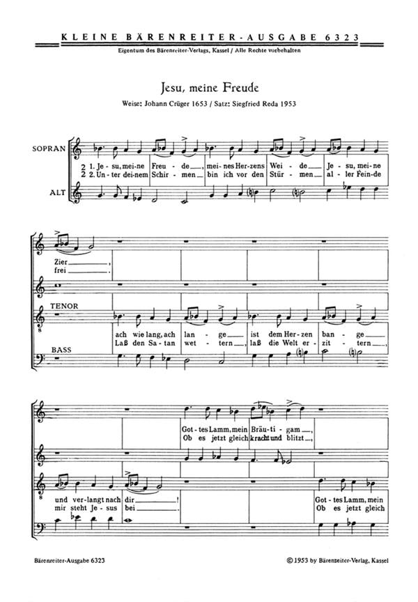 Jesu meine Freude -Wenn wir in hochsten Noten sein